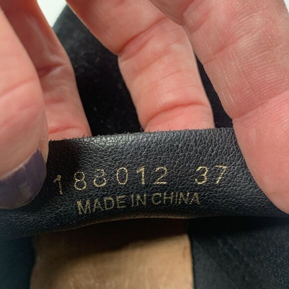 All Black suede calf hair platform threaded booties - Picture 9 of 10